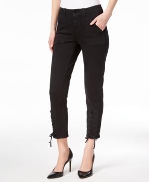 Vince Camuto Lace-up Skinny Jeans