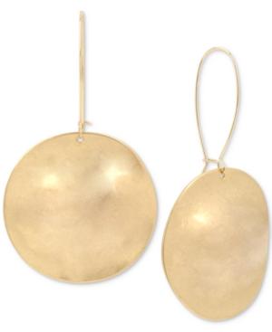 Robert Lee Morris Soho Gold-tone Disc Drop Earrings