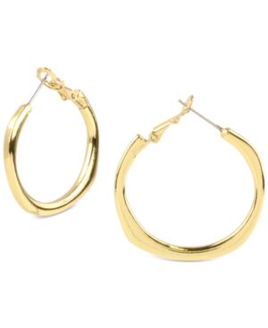 Charter Club Gold-tone Geometric Hoop Earrings, Created For Macy's