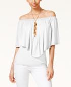 Thalia Sodi Off-shoulder Overlay Convertible Top, Only At Macy's