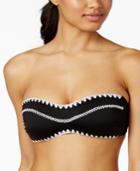 Bar Iii Stitches Bandeau Bikini Top, Created For Macy's Women's Swimsuit