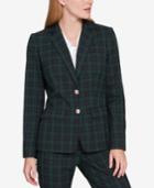 Tommy Hilfiger Plaid Two-button Blazer, Created For Macy's