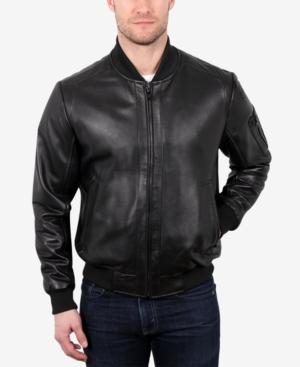William Rast Men's Leather Moto Jacket
