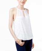 Inc International Concepts Illusion-stripe Halter Top, Only At Macy's