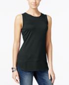 Inc International Concepts Mixed-media Tank Top, Only At Macy's