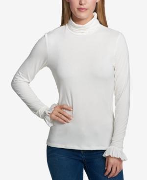 Tommy Hilfiger Flounce-cuff Top, Created For Macy's