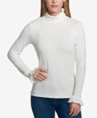Tommy Hilfiger Flounce-cuff Top, Created For Macy's