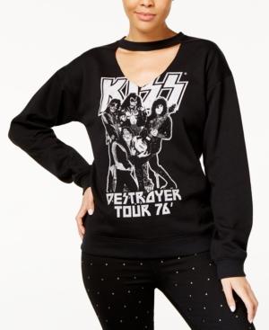 Freeze 24-7 Juniors' Kiss Choker Sweatshirt