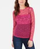 Guess Soffie Long-sleeve Lace Top