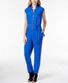 Rachel Rachel Roy Cap-sleeve Zipper-detail Jumpsuit