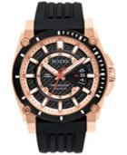 Bulova Men's Precisionist Black Silicone Strap Watch 47mm 98b152