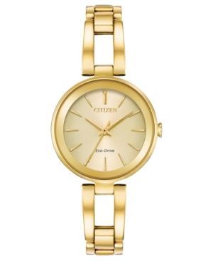 Citizen Women's Eco-drive Axiom Gold-tone Stainless Steel Bracelet Watch 28mm