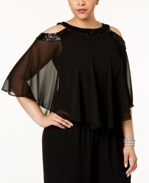 Alex Evenings Plus Size Embellished Blouse