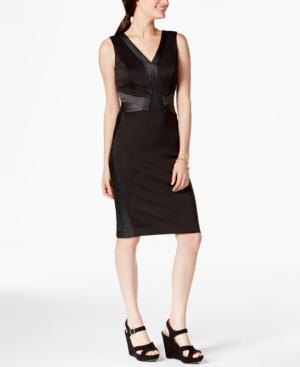 Xoxo Juniors' Faux-leather-trim Dress