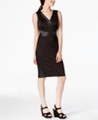 Xoxo Juniors' Faux-leather-trim Dress