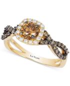 Le Vian Chocolatier Diamond Halo Ring (7/8 Ct. T.w.) In 14k Gold