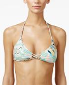 O'neill Cabo Printed Cutout Halter Bikini Top Women's Swimsuit