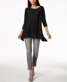Charter Club Cashmere Handkerchief-hem Sweater, Only At Macy's