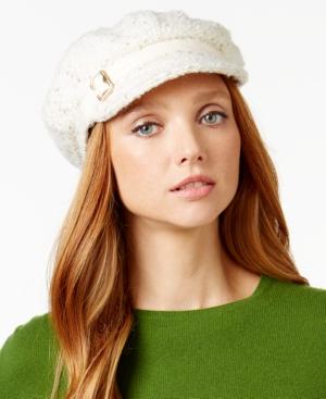 Nine West Novelty Metallic Newsgirl Hat