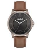 Unlisted Men's Brown Synthetic Leather Sport Watch, 44mm