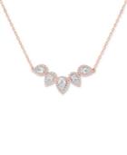 Aquamarine Teardrop Pendant Necklace (1-1/3 Ct. T.w.) In 14k Rose Gold