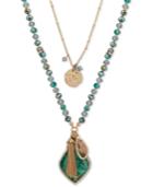 Lonna & Lilly Gold-tone Pave, Bead & Chain Tassel 2-in-1 Pendant Necklace, 30/34 + 3 Extender