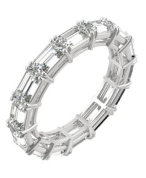 Moissanite Emerald Eternity Band (3-3/4 Ct. Tw.) In 14k White Gold