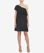 Cece One-shoulder Ruffle-trimmed Dress