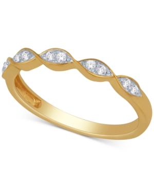 Diamond Scalloped Stackable Band (1/10 Ct. T.w.)
