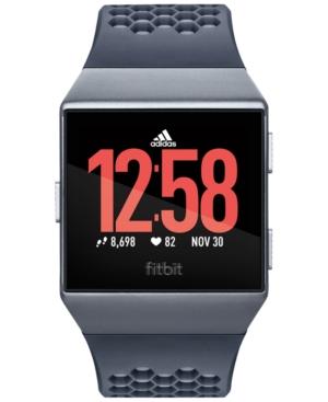 Fitbit Ionic Adidas Edition Ink Blue & Ice Gray Touchscreen Smart Watch 35mm