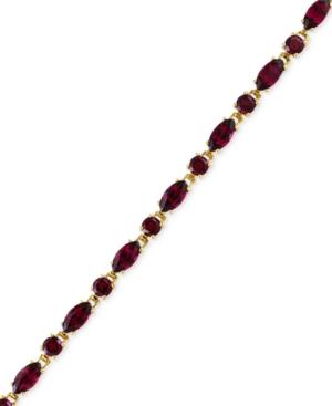 Bordeaux By Effy Rhodolite Garnet Tennis Bracelet (16-1/3 Ct. T.w.) In 14k Rose Gold