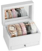 Guess Women's Rose Gold-tone Stainless Steel Bracelet Watch & Interchangeable Straps Boxset 40mm U0713l3