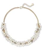 Charter Club Gold-tone Pave & Imitation Pearl Collar Necklace, Created For Macy's
