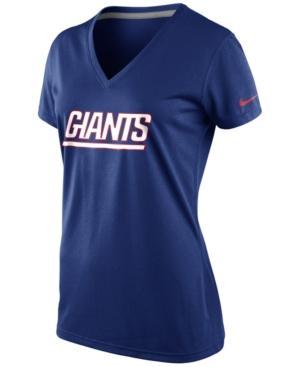 Nike Women's Short-sleeve New York Giants V-neck T-shirt