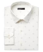 Bar Iii Men's Slim-fit Horseshoe Print Dress Shirt, Only At Macy's