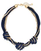 Charter Club Gold-tone Corded Knot Statement Necklace, 20 + 2 Extender, Created For Macy's