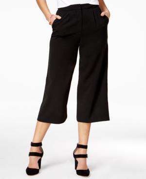 The Edit By Seventeen Juniors' Crepe Gaucho Pants