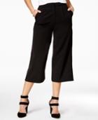 The Edit By Seventeen Juniors' Crepe Gaucho Pants