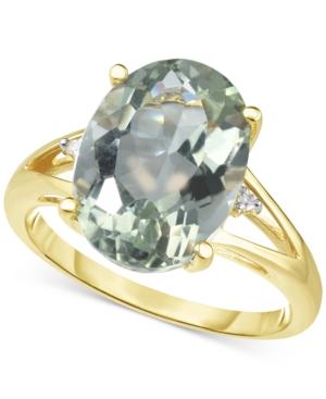Prasiolite (4-1/2 Ct. T.w.) & Diamond Accent Ring In 14k Gold