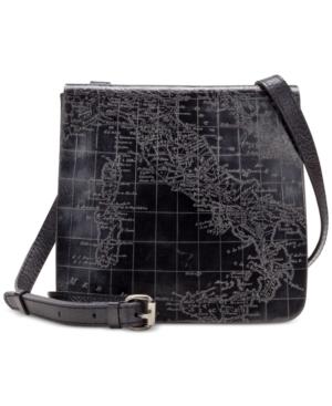 Patricia Nash Metallic Embossed Map Granada Crossbody