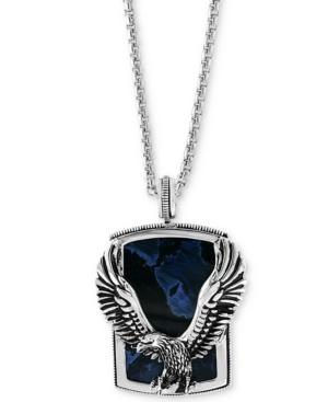 Effy Men's Pietersite Eagle 22 Pendant Necklace In Sterling Silver