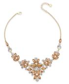 Charter Club Gold-tone Multi-crystal Statement Necklace, Created For Macy's