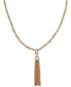 Diamond Tassel 27-3/4 Pendant Necklace (1/2 Ct. T.w.) In 14k Gold-plated Sterling Silver