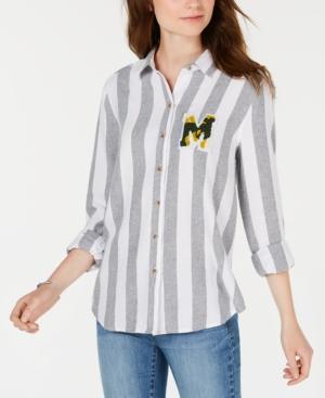 Polly & Esther Juniors' Plaid Patch Button-up Shirt