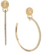 Thalia Sodi Extra Large Gold-tone Lion Crystal Hoop Earrings 4, Created For Macy's