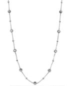 Charter Club Silver-tone Clear Channel Long Necklace