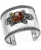Inc International Concepts Going Global Silver-tone Metalworked Cuff Bracelet, Only At Macy's