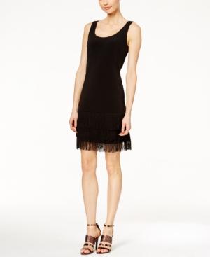Calvin Klein Fringe-hem Sheath Dress