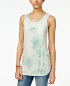 Say What? Juniors' Sleeveless Tie-dyed Tunic
