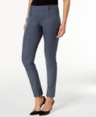 Alfani Petite Zip-trim Skinny Pants, Only At Macy's